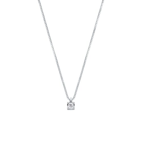 GARGANTILLA ORO BLANCO + BRILLANTE 0,05CT