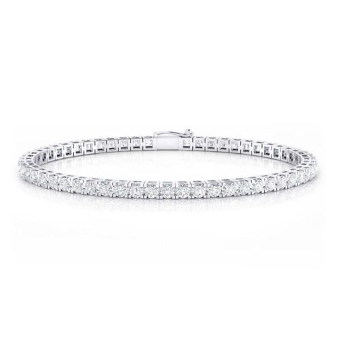 Pulsera Riviere Oro Blanco y Diamantes