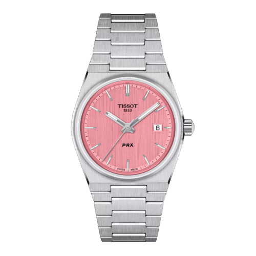 Reloj Tissot PRX 35mm Acero Esfera Rosa