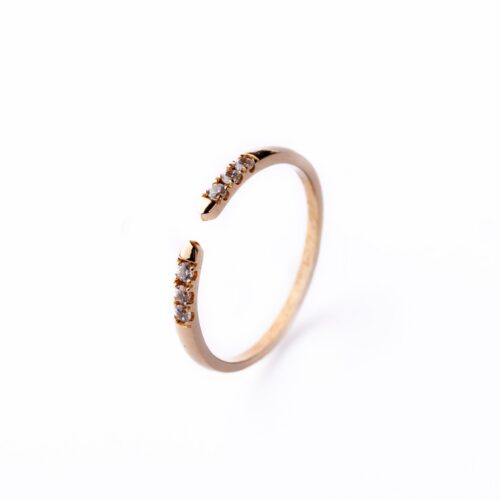 Anillo Oro 18kt con Circonitas