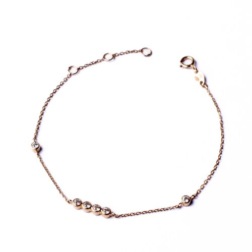 Pulsera Oro 18kt con Circonitas