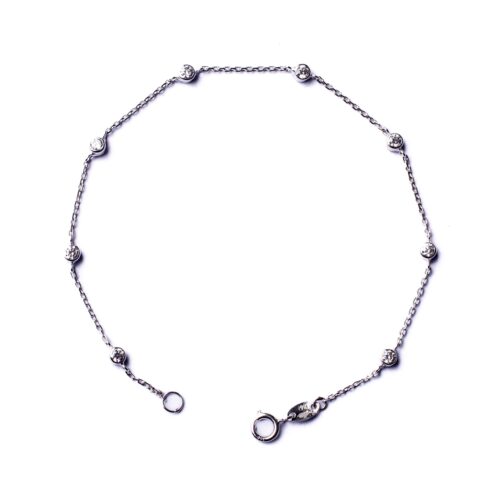 Pulsera Oro 18kt con 6 Chatones