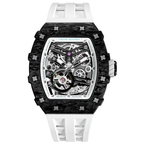 Serie Elemental-Reloj Automático de Fibra de Carbono TB8208CF