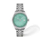 Tissot Ballade · Esfera verde claro · correa gris — packshot oficial Tissot
