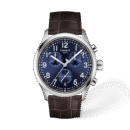 Tissot Chrono L 42mm · Esfera azul · correa cuero — packshot oficial Tissot