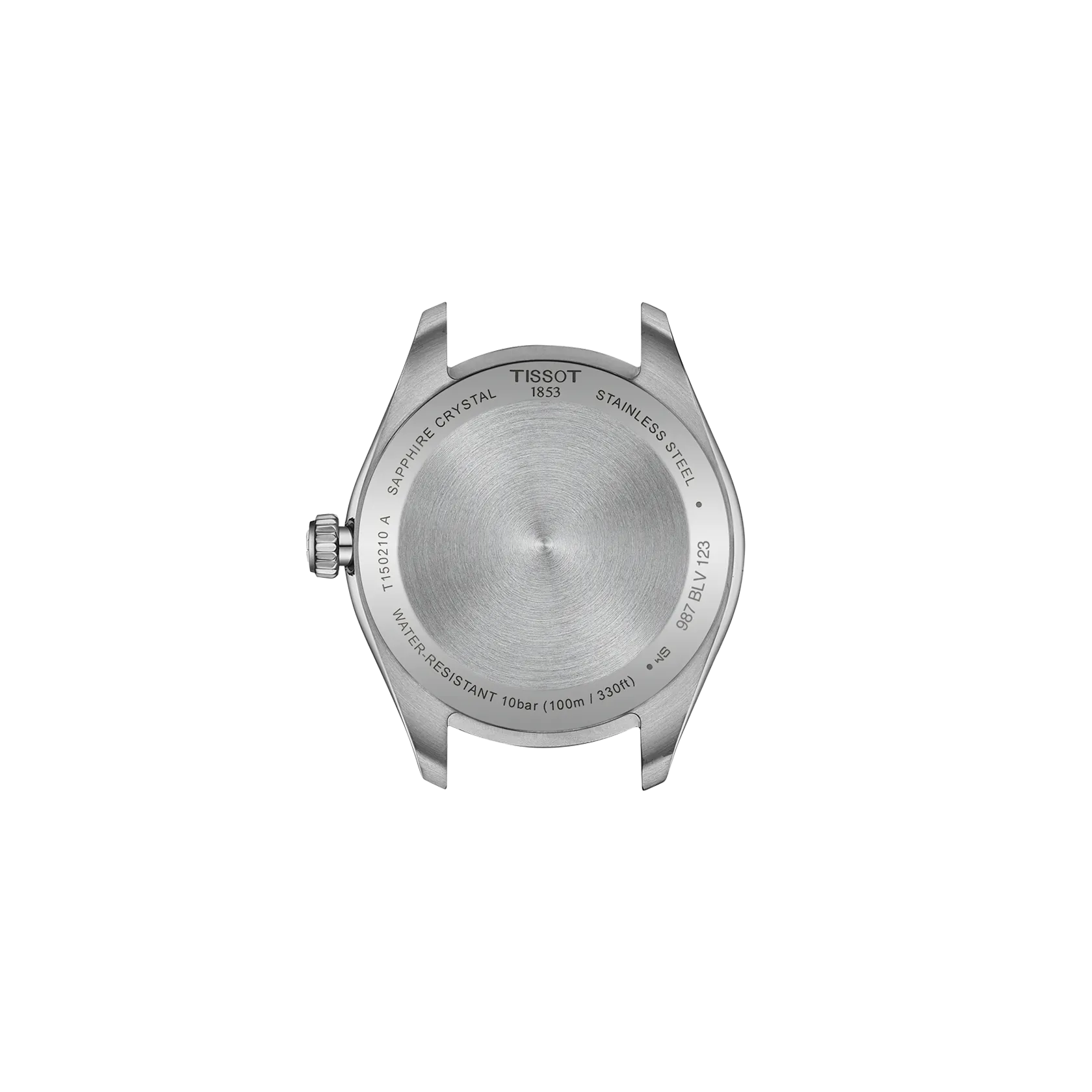 Tissot PR 100 34mm · Esfera rosa — vista trasera