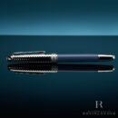 Rollerball Montblanc Meisterstück Solitaire Doué Glacier en azul hielo con capuchón grabado