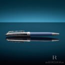 Bolígrafo Montblanc Meisterstück Solitaire Doué Glacier en azul hielo con capuchón grabado