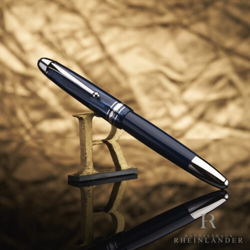 Rollerball Montblanc Meisterstück The Origin Collection Le Grand en resina azul con acabados vintage
