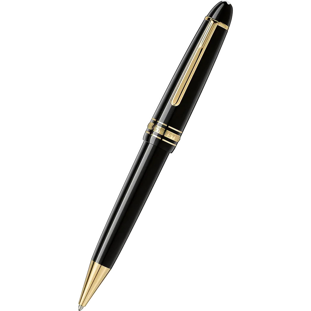 Montblanc Meisterstuck Ballpoint Pen - Black - Gold Trim - LeGrand