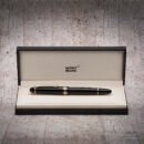 Rollerball Montblanc Meisterstück Le Grand 162 en resina negra con acabados chapados en oro