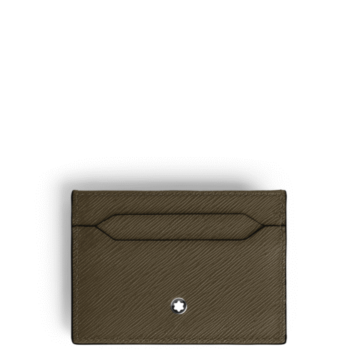 Sartorial Tarjetero 5 tarjetas Kaki Montblanc piel