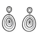 Pendientes oro blanco con diamantes