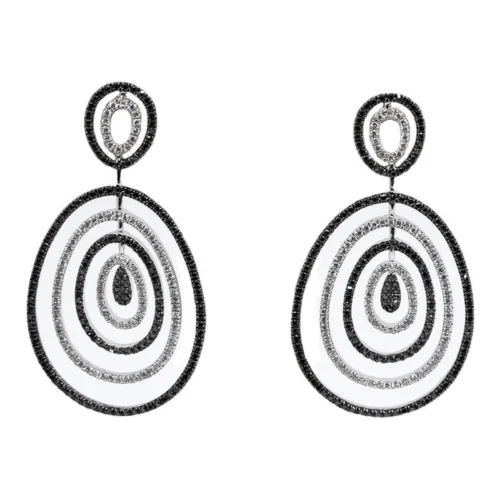 Pendientes oro blanco con diamantes