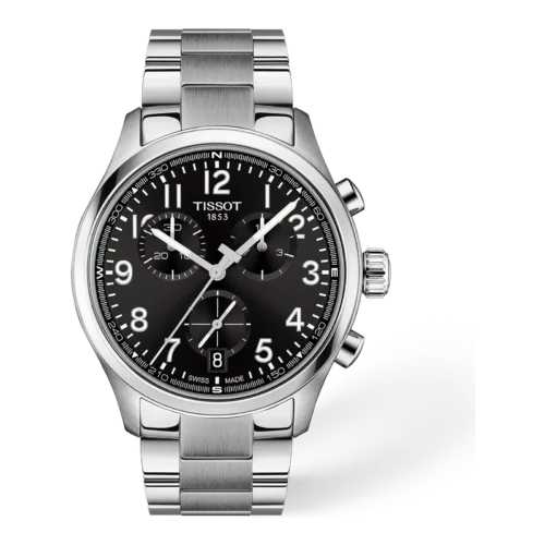 TISSOT Chrono L 42mm · Esfera negro · correa acero