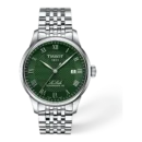 Tissot Le Locle 39.3mm · Esfera verde · correa gris