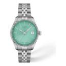 Tissot Ballade · Esfera verde claro · correa gris