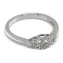Sortija Oro blanco y brillantes de 0,33 cts