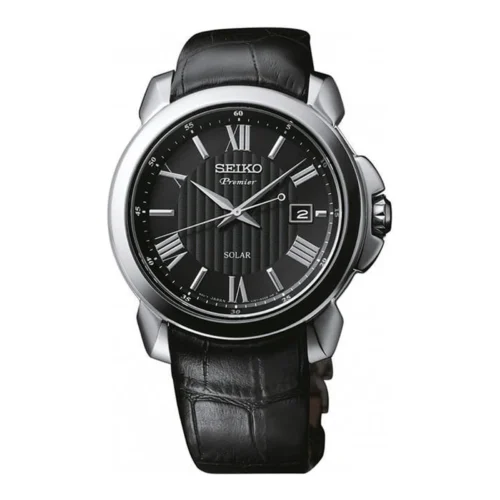 Reloj Seiko Premier Solar · Correa cuero