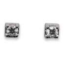 Pendiente Oro Blanco Diamante