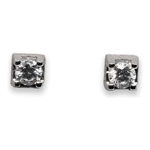 Pendiente Oro Blanco Diamante