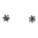 Pendiente Oro Blanco Diamante Talla Brillante