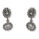 Pendientes Oro Blanco y Circonitas · Ref. 400