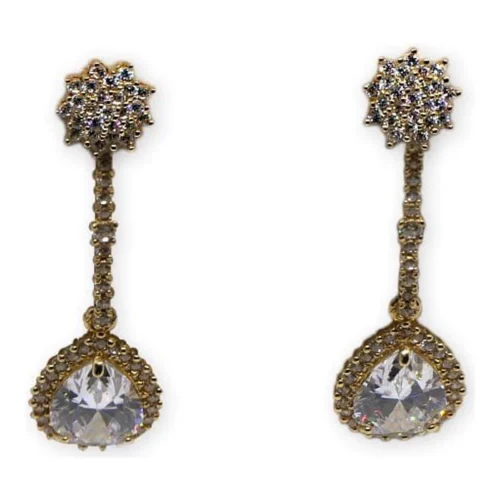 Pendientes Oro y Circonitas