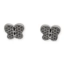 Pendientes Oro 18kt y Circonitas Mariposa