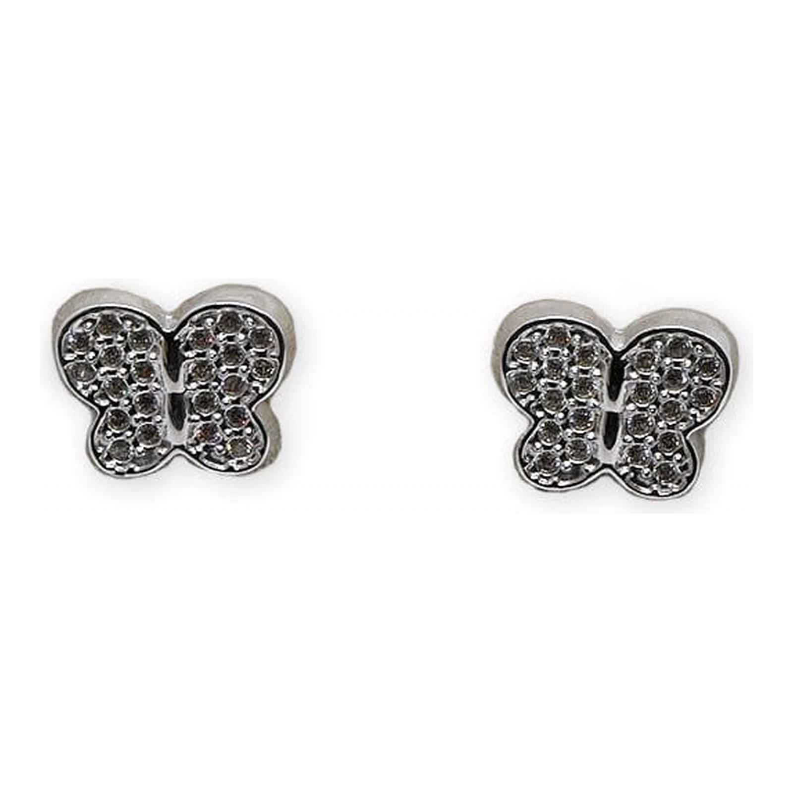 Pendientes Oro 18kt y Circonitas Mariposa