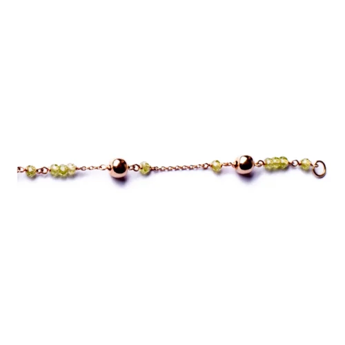 Pulsera Oro Rosa 18kt con Amatistas