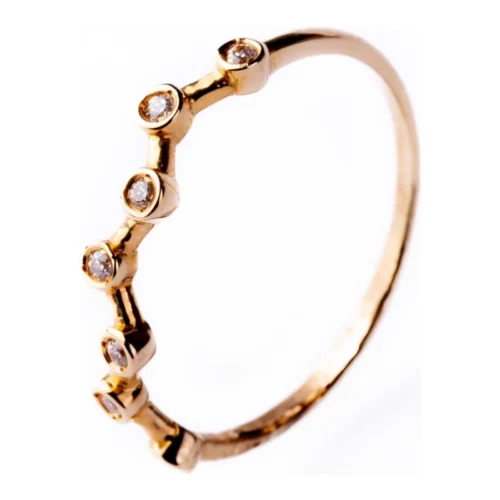 Anillo Oro 18kt con Circonitas · Ref. 827