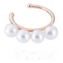 Burato Gioielli Earcuff con perlas en oro rosa de 18 Kt.