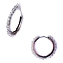 Criolla Oro Blanco 18kt con Brillantes Taladrados