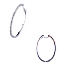 Criolla Oro Blanco 18kt Oval con Brillantes