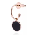 Burato Gioielli Elemento único en oro rosa y esmaltado color chocolate