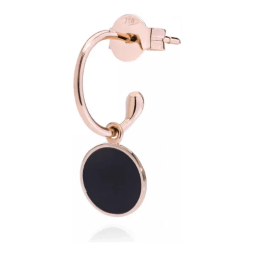 Burato Gioielli Elemento único en oro rosa y esmaltado color chocolate