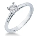 Solitario Oro Blanco 0.40ct