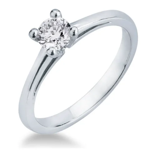 Solitario Oro Blanco 0.40ct