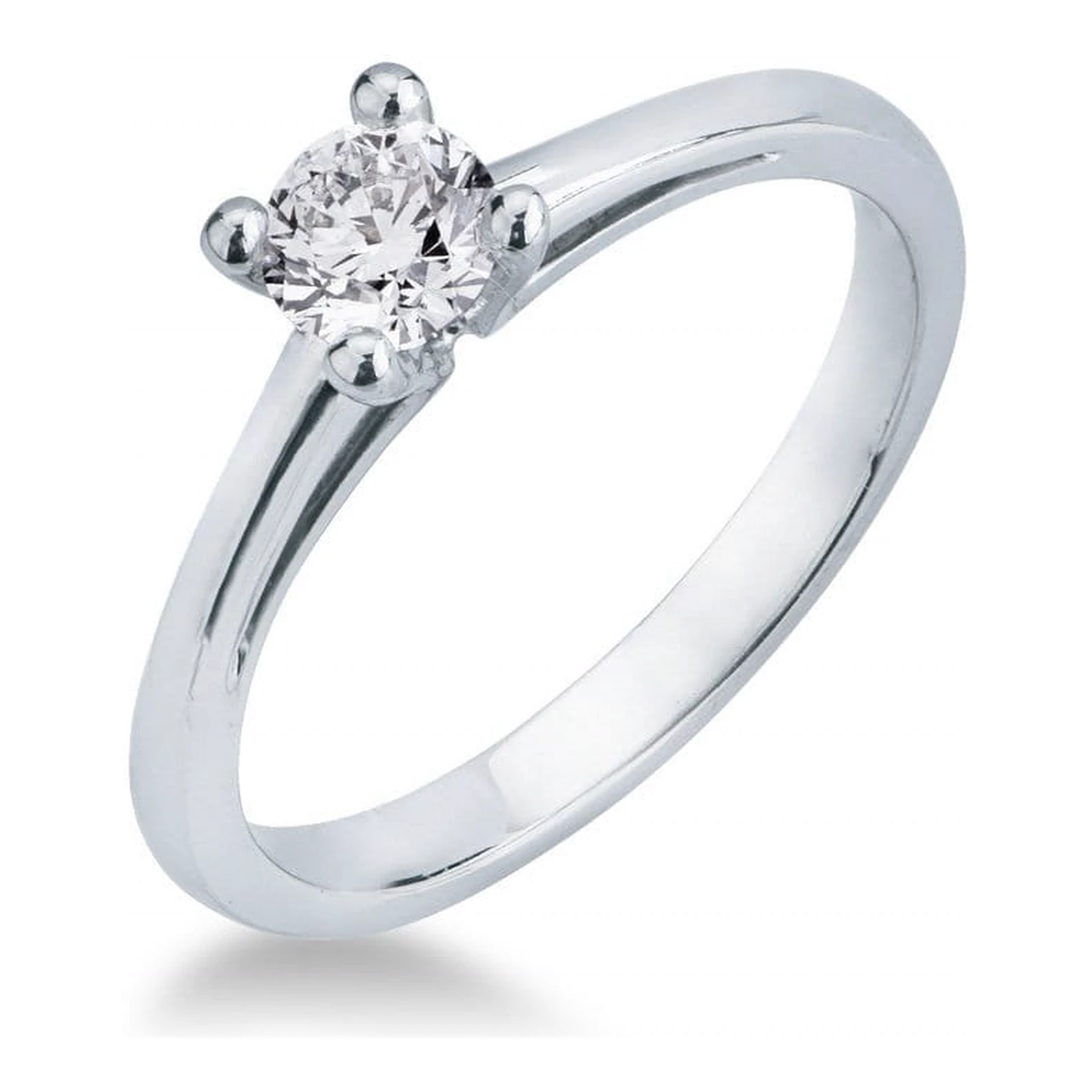 Solitario Oro Blanco 0.40ct