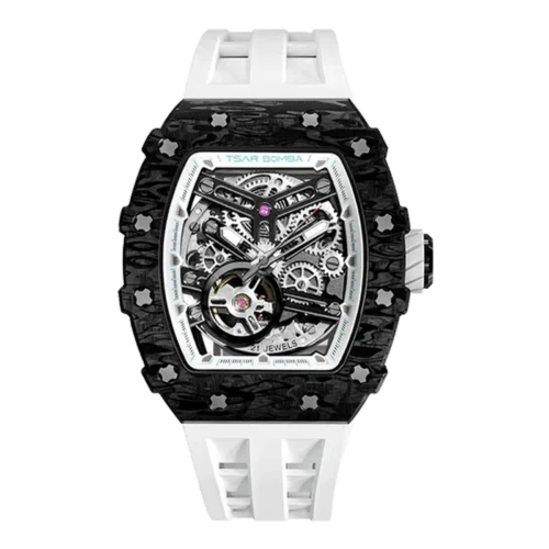 Serie Elemental-Reloj Automático de Fibra de Carbono