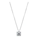 Gargantilla Oro Blanco con brillante 0.25ct