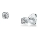 Dormilón Oro Blanco con Brillante 0.49ct