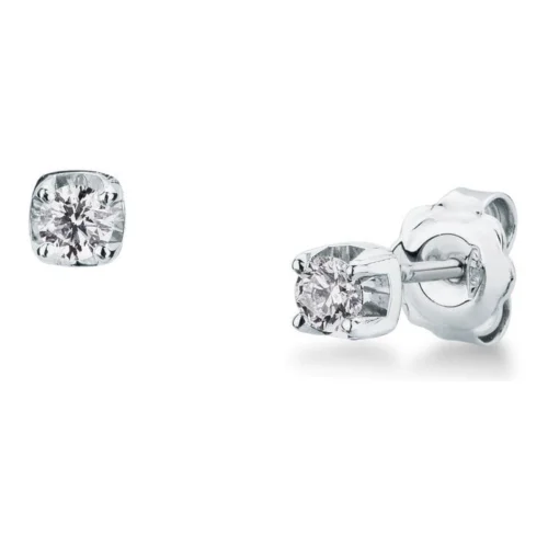 Dormilón Oro Blanco con Brillante 0.49ct