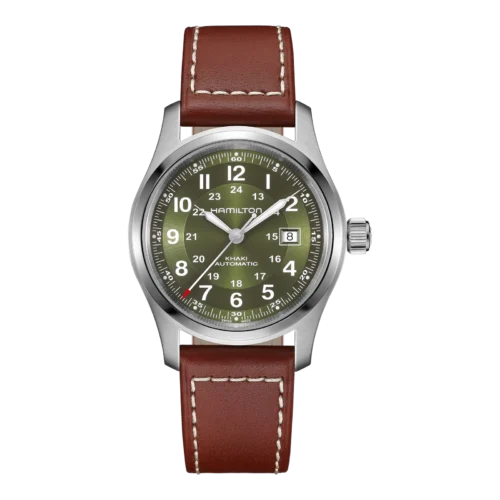 Khaki Field Auto 42 mm Automático 42 mm · Correa cuero