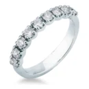 Media alianza Oro Blanco 4 garras Brillante 0.69CT CALIDAD G VS